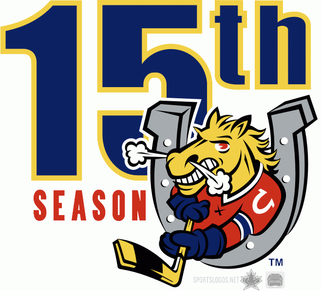 Barrie Colts 2010 anniversary logo iron on heat transfer